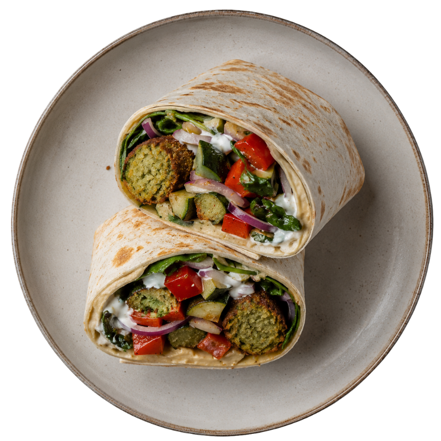 Burrito falafel