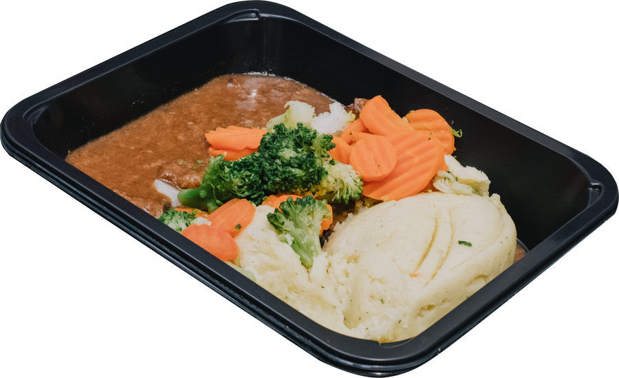 Stoofvlees met Aardappelpuree en Broccoli