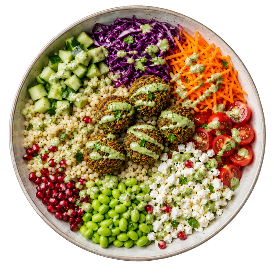 Funky falafel bowl