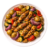Kip shoarma traybake met groenten & krieltjes