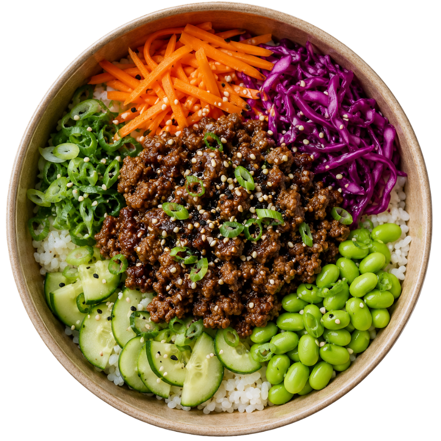 Koreaanse beef bowl