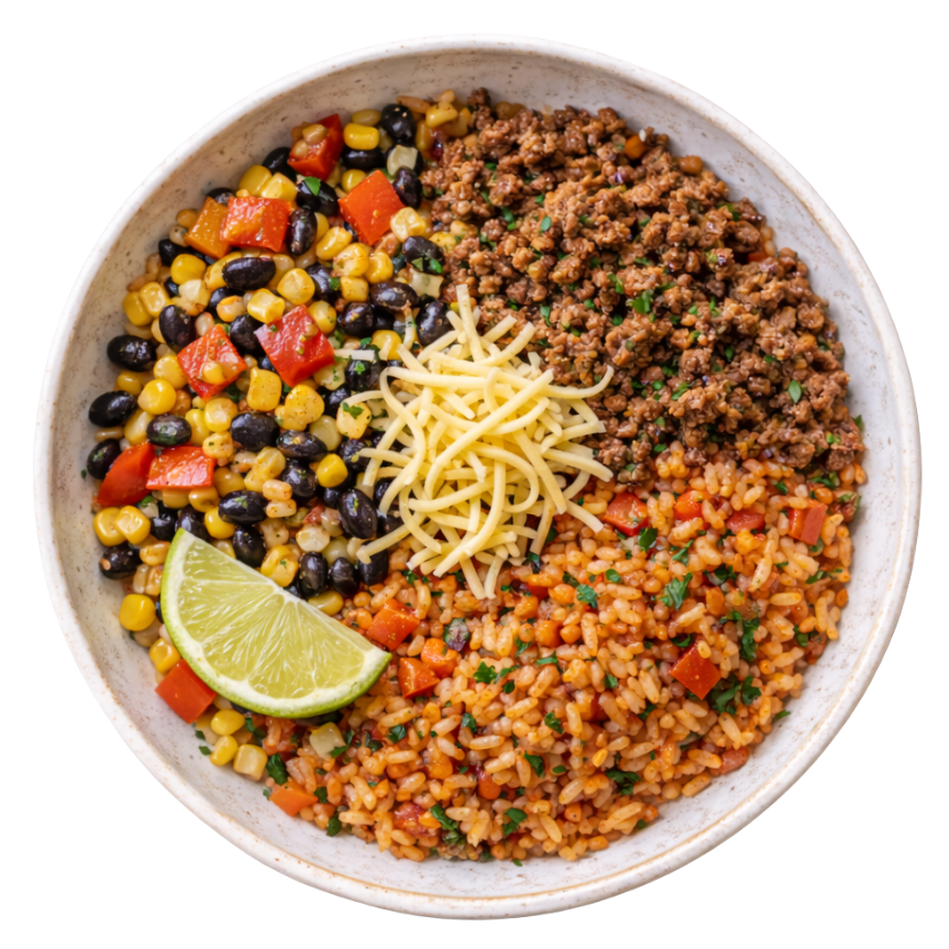 Mexicaanse rijstbowl