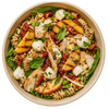 Pastasalade met Gegrilde kip, Perzik & Mozzarella
