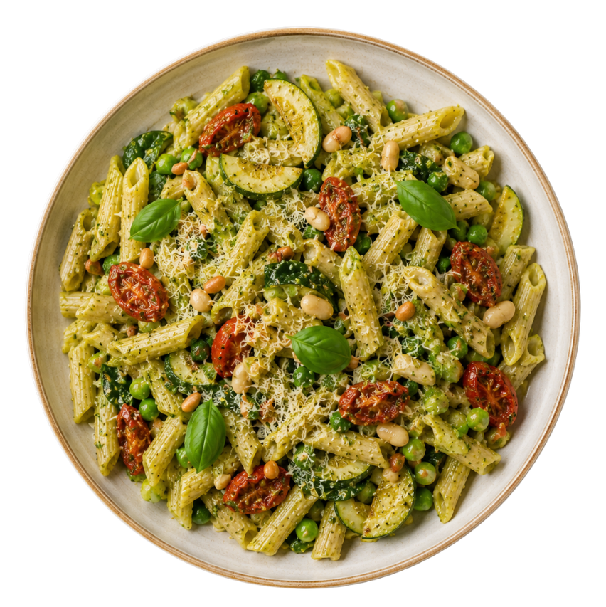 Veggie pasta pesto