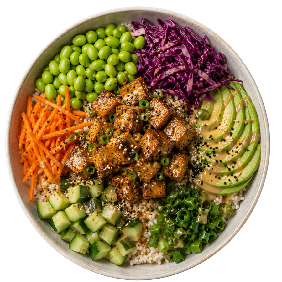 Poke bowl met tofu