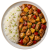 Sesam-honing kip met rijst & ananas